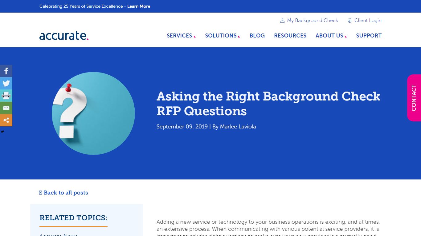 Asking the Right Background Check RFP Questions - Accurate